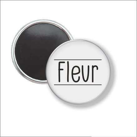 Button Met Magneet 58 MM - Fleur - NIET VOOR KLEDING