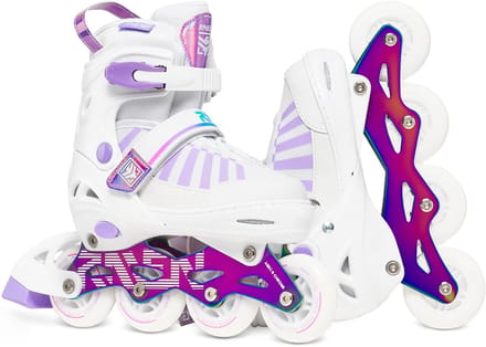 RAVEN Oxen Wit/Neo Chrome Verstelbare Skeelers 30-33