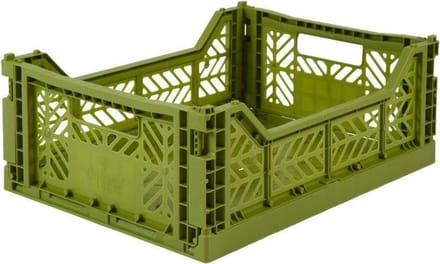 AyKasa Folding Crate Midi Box - Olive