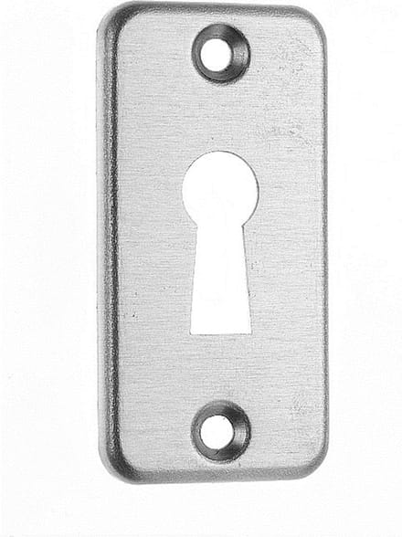 Nemef Sleutelplaat - rechthoekig - 60x30mm - aluminium F-1 geëloxeerd