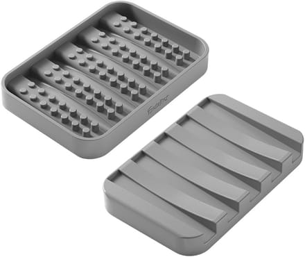 Metaltex zeephouder Gravity-Soap grijs