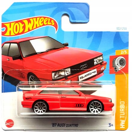 Hot Wheels 87 Audi Quattro Schaal 1:64 Metaal Modelauto
