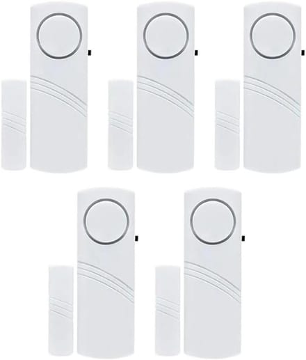 Inbraakalarm Set - Raam Deur Sensor - Huis Beveiligen - Magnetische Aansturing - 5 Stuks - Wit