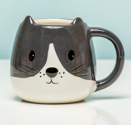 Balvi Kitty mok zwart wit 400 ml