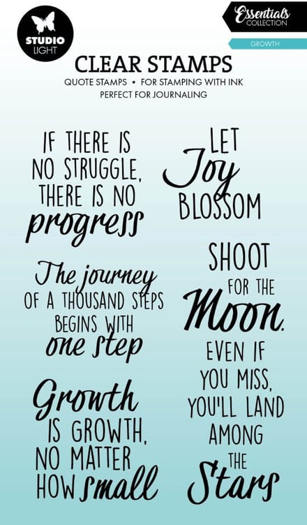 Clear stamps quotes Growth - Essentials nr. 926