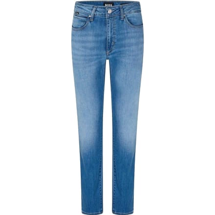 Boss Heren Denim Hoge Slanke Jeans (Blauw)