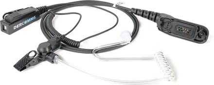 DerComms® Surveillance oortje voor Motorola DP4400 DP4600 DP4800 MTP850S APX6000