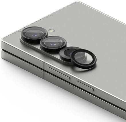 Beschermfolie Ringke Achtercamera voor Samsung Galaxy Z Fold6 F956, Gehard Glas, Set van 2 stuks, Zwart