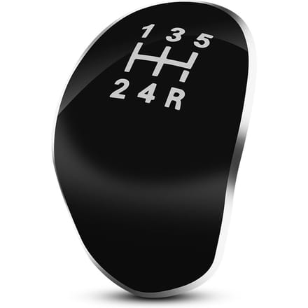 Cache de pommeau de levier de vitesse de voiture à 5 vitesses pour Ford Fiesta Focus black