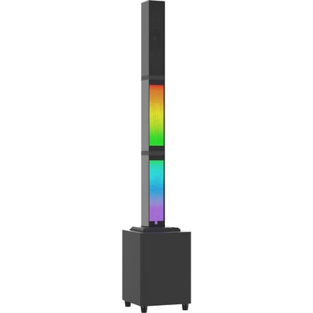 BT Draadloze Speaker met Subwoofer RGB Sfeerverlichting Karaoke Machine met Microfooningang Huis EU