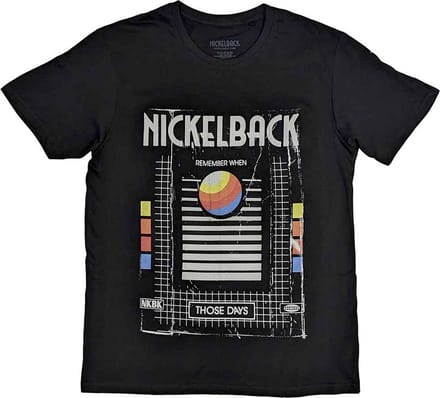 Nickelback - Those Days VHS Heren T-shirt - M - Zwart