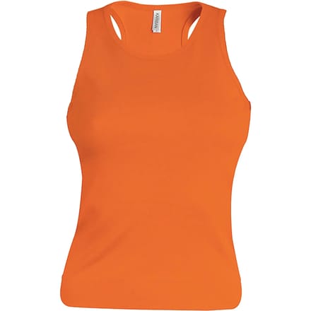 Tank Top Dames M Kariban Mouwloos Deep Orange 100% Katoen