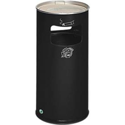 Combi-asbak, H 700 mm,  antraciet