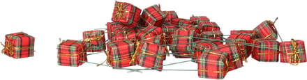 Othmar Decorations Decoratie cadeautjes stekers - 60x - mini cadeautjes - rood - 2,5 cm