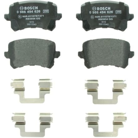 Remblokset BOSCH 0 986 494 626, achter