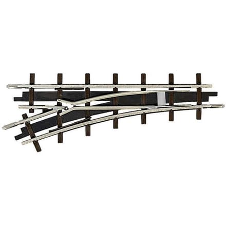 Busch H0f veldbaan rails 12341 Wissel, Links 66.6 mm 1 stuk(s)