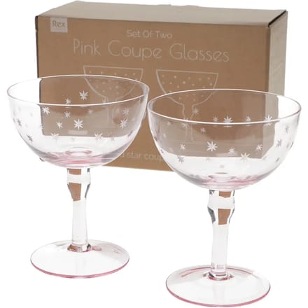 Cocktailglas Rex London Etched star (x2)