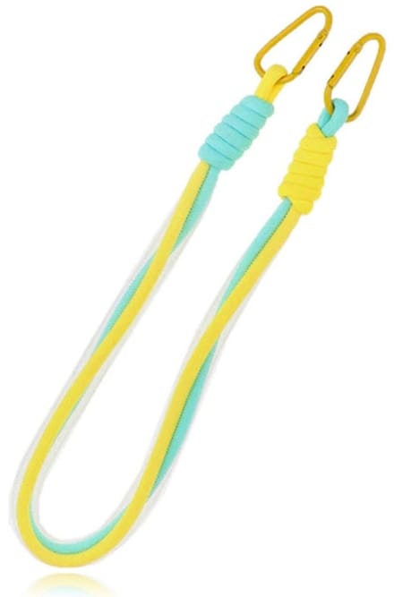 Telefoonkoord 75cm - Fel geel & Blauw