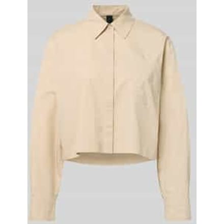 Boxy fit blouse met borstzakken