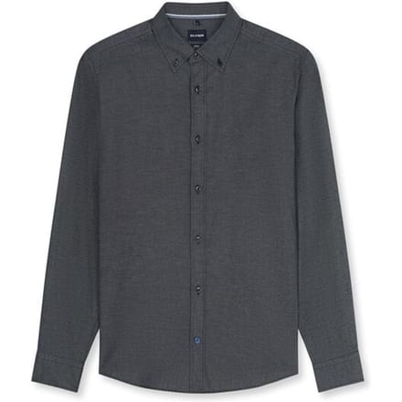 OLYMP Casual Overhemd, Regular Fit, Button-down, Zwart