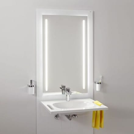HEWI S 50 washbasin module with LED light mirror S50.01.312010