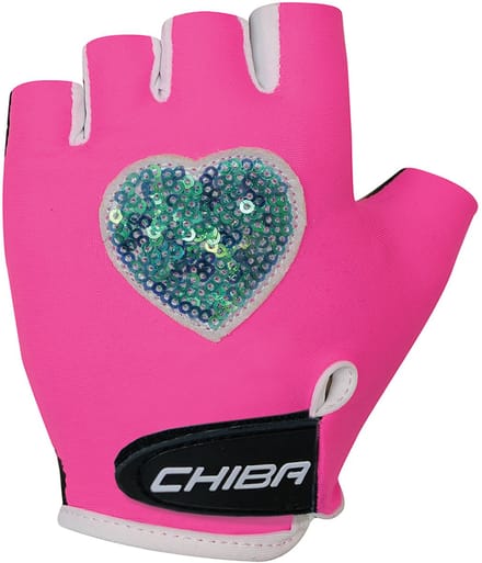 Chiba fietshandschoen - Cool Kids - Neonroze - maat M - kinderen