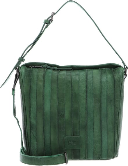 FREDsBRUDER Leren Schoudertas Izzle Hobo Fresh Green Groene