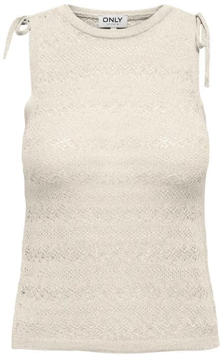 Only Aggie Mouwloos T-shirt Beige L Vrouw