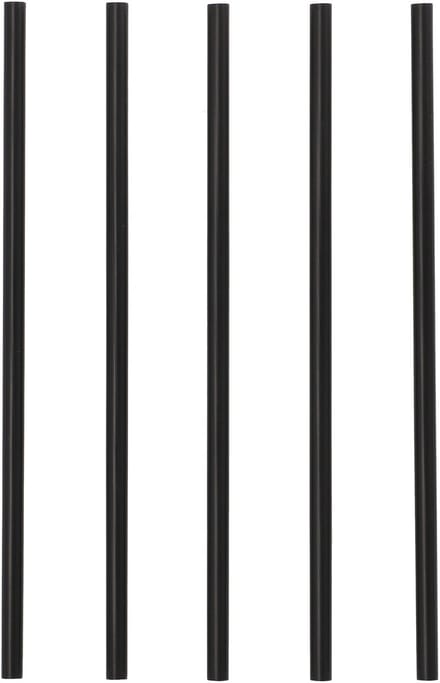 Herbruikbare shake-rietjes PP Ø 0,7 cm · 22 cm zwart (200 stuks)