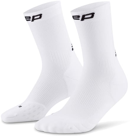 CEP Run Mid-Cut Compressie Sokken - Wit - Dames (37-40)