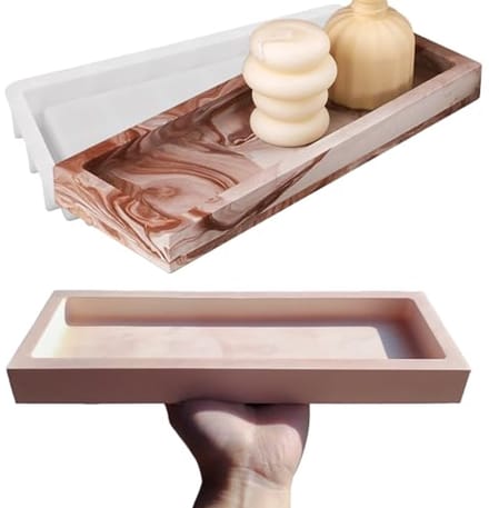 Grote lade mal voor epoxyhars en cement - 31,2 cm rechthoekig - Siliconen mallen voor DIY projecten