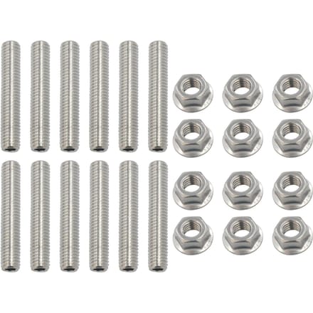 LS1 HEADER STUDBOUT KIT BOUTEN ROESTVRIJ STAAL Vervanging voor LSX LS2 LS3 LS6 LS7 4.8 5.3 6.0 6.2L zilver
