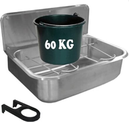Loggere Uitstortgootsteen B56xD40.4cm RVS
