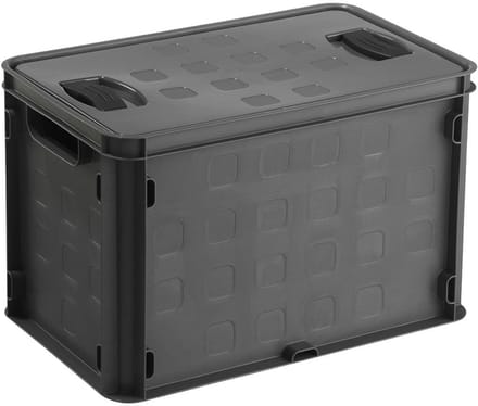 Sunware - Square krat - Zonder deksel -26L antraciet - 40,6 x 25,6 x 26,1 cm