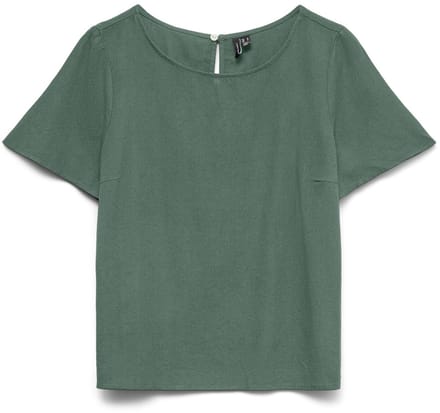 VERO MODA - VMMYMILO SS O-NECK TOP WVN GA - Dames - Blouses