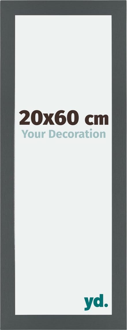 Your Decoration - Fotolijst 20x60 cm - MDF - Antraciet - Mura