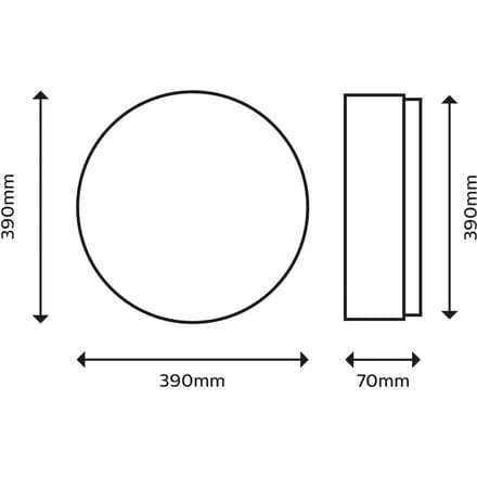 Philips Moire Plafondlamp - Koelwit licht: 4000K - Wit - Rond - 20W - Diameter: 38 cm