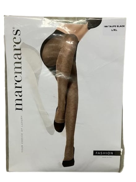MarcMarcs fantasie panty maat L/XL Taupe/Zwart