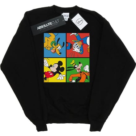 Disney Heren Mickey Mouse Friends Sweatshirt (Zwart)