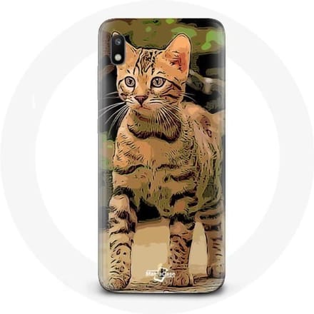 Case voor Samsung Galaxy A10 Bengaalse kattenras cartoon