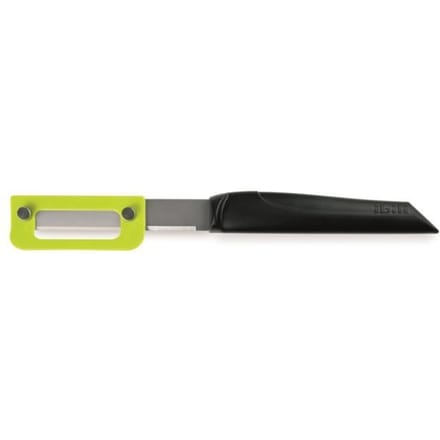 IBILI 753500R Eplucheur d'asperges, INOX + Plastique, Vert, 23 x 3 x 2 cm