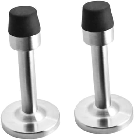 Deurstopper Set - Deurhouder Muurbeschermer - Deur Dempen - Geluiddempend Rubber - 7.5 cm - Zwart