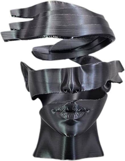 Layerzz Unpeeled - 3D geprint huisdecoratie - abstract - kunst - duurzaam - beeld - 15 cm