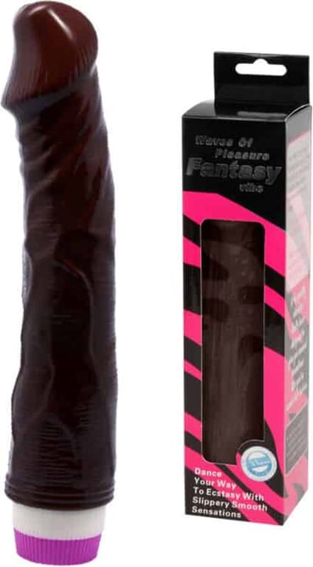 BAILE VIBRATORS | Waves Of Pleasure Realistic Vibrator Brown 23 Cm