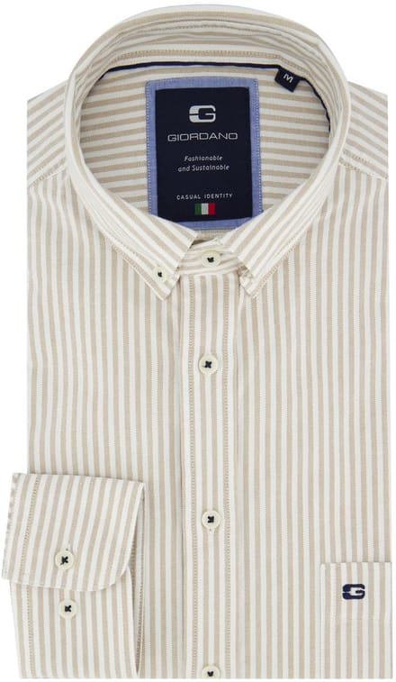 Giordano katoenen overhemd beige