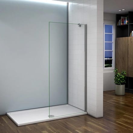 inloopdouche (70.8-72.8)x195cm,douchescherm,50cm stabilisator,6mm helder veiligheidsglas nano easyclean antikalk,douchewand