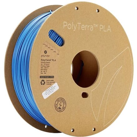 Polymaker 70828 PolyTerra PLA Filament PLA kunststof Gering kunststofgehalte 1.75 mm 1000 g Saffier-blauw 1 stuk(s)