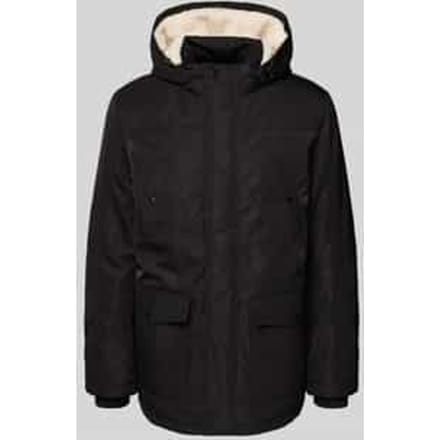 Parka met teddybont en klepzakken