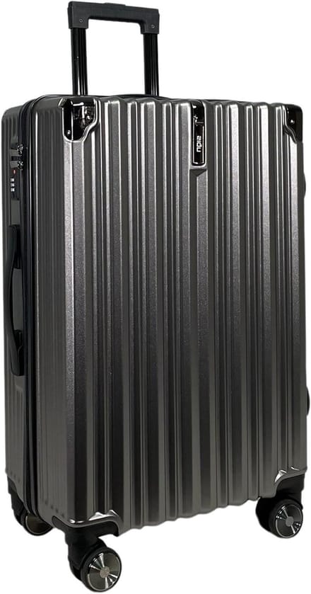 Reiskoffer Hard Shell - ABS Bagage - Stijlvol reizen - 4 Dubbele Wielen - 65 cm - Antraciet