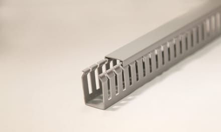 Bedradingskoker/ kabelgoot 25x40mm 2X 1 Meter grijs